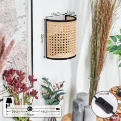 Abedim Wandleuchte Schwarz, 1-flammig 17 Abedim Wandleuchte Schwarz, 1-flammig -Lampe Verkäufe abedim wandleuchte h3964347 3