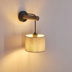 Adelboden Wandleuchte Holz Dunkel, Schwarz, 1-flammig -Lampe Verkäufe adelboden wandleuchte h3328286 11