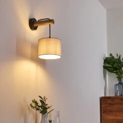 Adelboden Wandleuchte Holz Dunkel, Schwarz, 1-flammig -Lampe Verkäufe adelboden wandleuchte h3328286 2