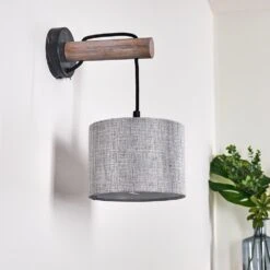 Adelboden Wandleuchte Holz Dunkel, Schwarz, 1-flammig -Lampe Verkäufe adelboden wandleuchte h3328286 4