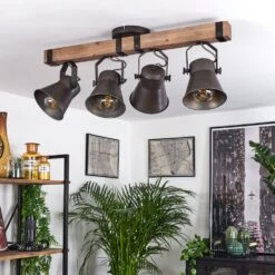 Aduard Deckenleuchte Braun, Schwarz, 4-flammig -Lampe Verkäufe aduard deckenleuchte h3538364 9