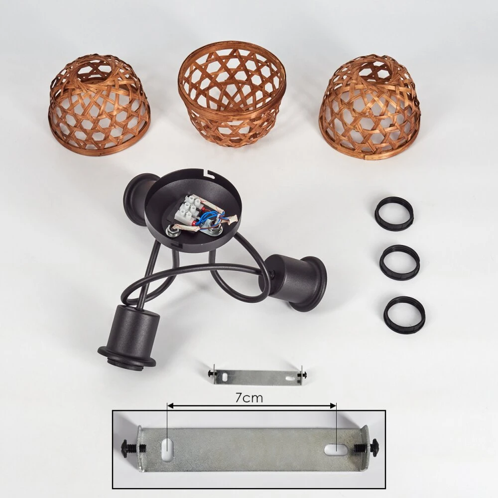 Aeschi Deckenleuchte Schwarz, 3-flammig 7 Aeschi Deckenleuchte Schwarz, 3-flammig – Bild 5