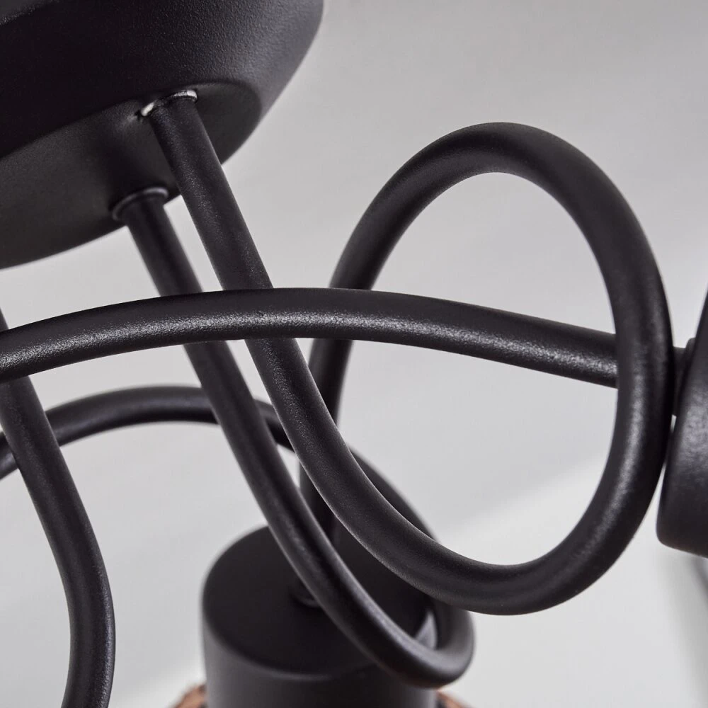 Aeschi Deckenleuchte Schwarz, 3-flammig 8 Aeschi Deckenleuchte Schwarz, 3-flammig – Bild 6