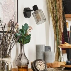 Aggebo Wandleuchte Glas 8 Cm Schwarz, 1-flammig -Lampe Verkäufe aggebo wandleuchte glas 8 cm h3728963 11