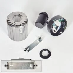 Aggebo Wandleuchte Glas 8 Cm Schwarz, 1-flammig -Lampe Verkäufe aggebo wandleuchte glas 8 cm h3728963 4