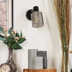 Aggebo Wandleuchte Glas 8 Cm Schwarz, 1-flammig -Lampe Verkäufe aggebo wandleuchte glas 8 cm h3728963 9