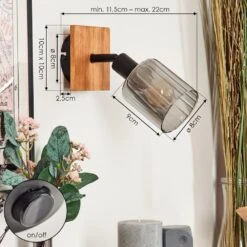 Aggebo Wandleuchte Glas 8 Cm Naturfarben, Schwarz, 1-flammig -Lampe Verkäufe aggebo wandleuchte glas 8 cm h3729045 3