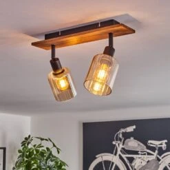 Aggebu Deckenleuchte Glas 8 Cm Naturfarben, Schwarz, 2-flammig -Lampe Verkäufe aggebu deckenleuchte glas 8 cm h3729076 10