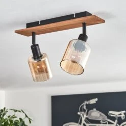 Aggebu Deckenleuchte Glas 8 Cm Naturfarben, Schwarz, 2-flammig -Lampe Verkäufe aggebu deckenleuchte glas 8 cm h3729076 11