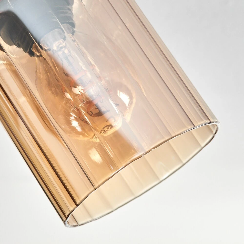 Aggebu Deckenleuchte Glas 8 Cm Naturfarben, Schwarz, 4-flammig 8 Aggebu Deckenleuchte Glas 8 Cm Naturfarben, Schwarz, 4-flammig – Bild 6