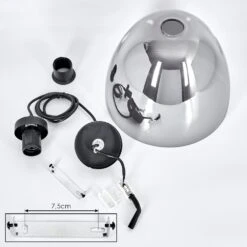 Aiguebelette Hängeleuchte Schwarz, 1-flammig -Lampe Verkäufe aiguebelette haengeleuchte h3619520 4