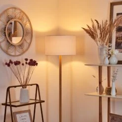 Akrema Stehleuchte Naturfarben, Schwarz, 1-flammig 20 Akrema Stehleuchte Naturfarben, Schwarz, 1-flammig -Lampe Verkäufe akrema stehleuchte h3453483 7