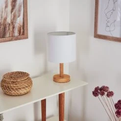 Akrema Tischleuchte Naturfarben, Schwarz, 1-flammig -Lampe Verkäufe akrema tischleuchte h3455128 11