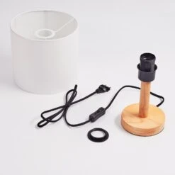 Akrema Tischleuchte Naturfarben, Schwarz, 1-flammig -Lampe Verkäufe akrema tischleuchte h3455128 4