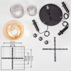 Alcofra Hängeleuchte Schwarz, 3-flammig 16 Alcofra Hängeleuchte Schwarz, 3-flammig -Lampe Verkäufe alcofra haengeleuchte h3760062 4