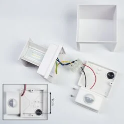 Almodofa Außenwandleuchte Weiß, 1-flammig, Bewegungsmelder -Lampe Verkäufe almodofa aussenwandleuchte h3741986 4