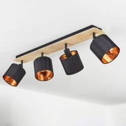 Alsen Deckenleuchte Holz Hell, Schwarz, 4-flammig -Lampe Verkäufe alsen deckenleuchte h3581285 7