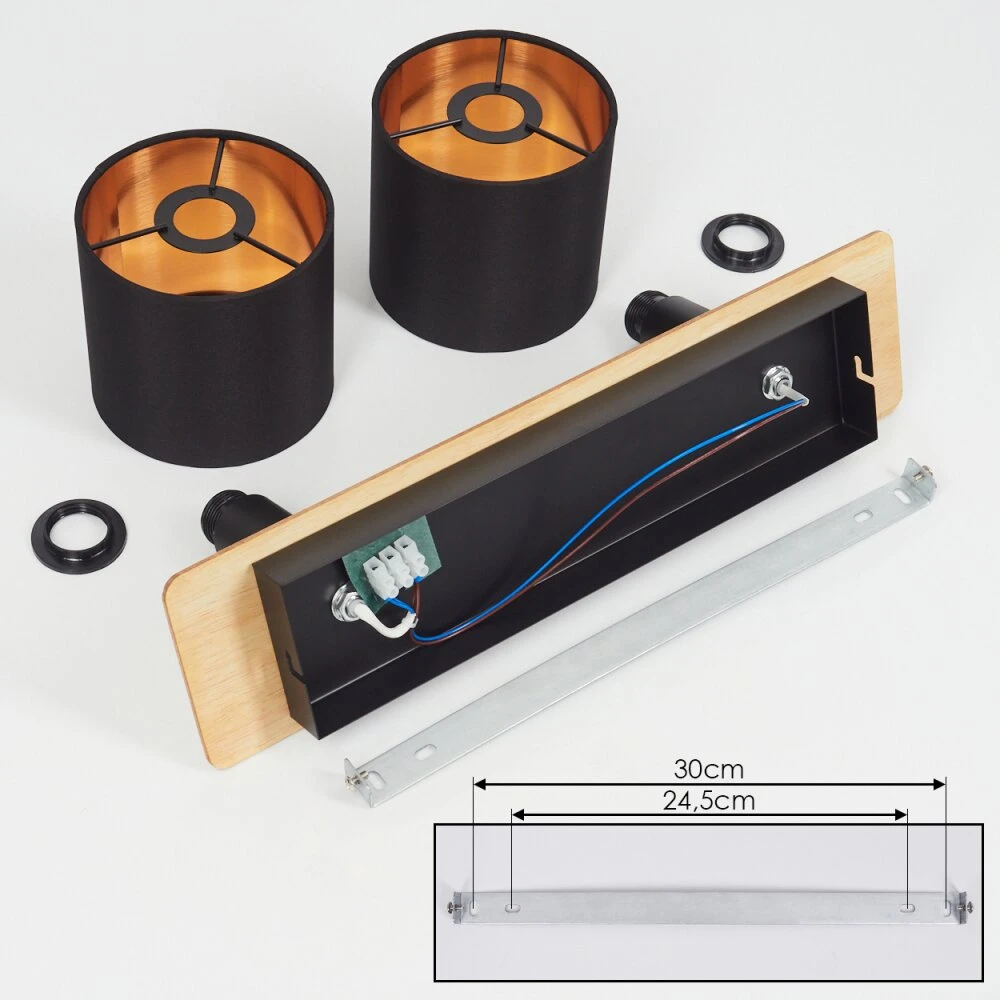Alsen Deckenleuchte Braun, Schwarz, 2-flammig 7 Alsen Deckenleuchte Braun, Schwarz, 2-flammig – Bild 5