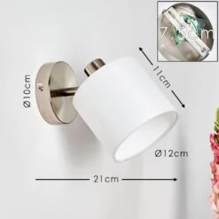 Alsen Wandleuchte Nickel-Matt, 1-flammig -Lampe Verkäufe alsen wandleuchte h3387597 3