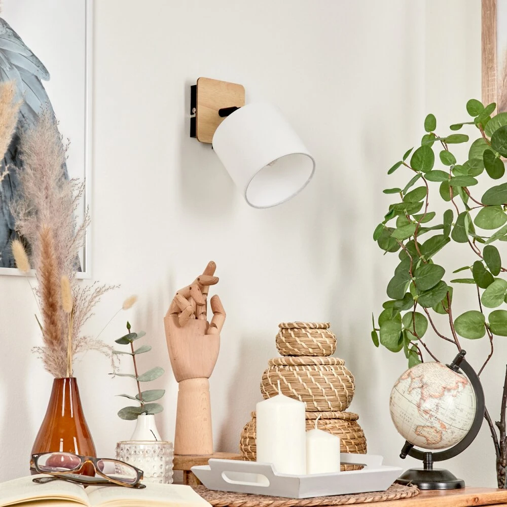 Alsen Wandleuchte Holz Hell, Schwarz, 1-flammig 14 Alsen Wandleuchte Holz Hell, Schwarz, 1-flammig – Bild 12