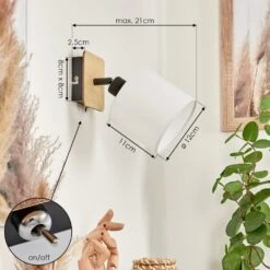 Alsen Wandleuchte Holz Hell, Schwarz, 1-flammig 17 Alsen Wandleuchte Holz Hell, Schwarz, 1-flammig -Lampe Verkäufe alsen wandleuchte h3581131 3