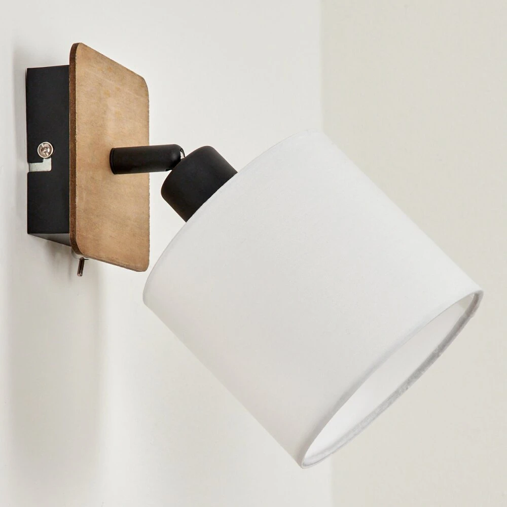 Alsen Wandleuchte Holz Dunkel, Schwarz, 1-flammig 10 Alsen Wandleuchte Holz Dunkel, Schwarz, 1-flammig – Bild 8