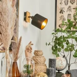 Alsen Wandleuchte Naturfarben, Schwarz, 1-flammig -Lampe Verkäufe alsen wandleuchte h3581339 10