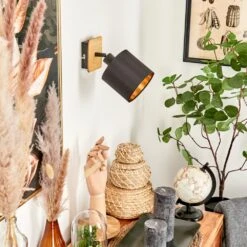 Alsen Wandleuchte Naturfarben, Schwarz, 1-flammig -Lampe Verkäufe alsen wandleuchte h3581339 11