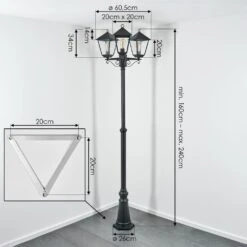 Anfei Kandelaber Schwarz, 3-flammig -Lampe Verkäufe anfei kandelaber h3826409 3