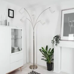 Antillo Stehleuchte Nickel-Matt, 5-flammig -Lampe Verkäufe antillo stehleuchte h3445358 11