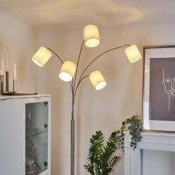 Antillo Stehleuchte Nickel-Matt, 5-flammig -Lampe Verkäufe antillo stehleuchte h3445358 8