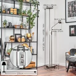 Antra Stehleuchte LED Nickel-Matt, 1-flammig -Lampe Verkäufe antra stehleuchte h3788127 3