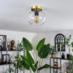 Apedo Deckenleuchte Glas 20 Cm Gold, Schwarz, 1-flammig -Lampe Verkäufe apedo deckenleuchte glas 20 cm h3771860 9