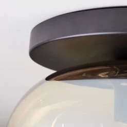 Apedo Deckenleuchte Glas 30 Cm Bernsteinfarben, 1-flammig -Lampe Verkäufe apedo deckenleuchte glas 30 cm h3856994 5