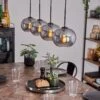 Apedo Hängeleuchte Glas 20cm Rauchfarben, 4-flammig