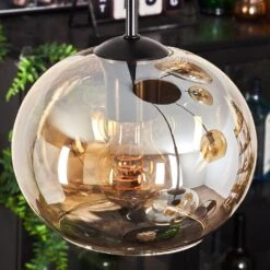 Apedo Hängeleuchte Glas 20cm Bernsteinfarben, 5-flammig -Lampe Verkäufe apedo haengeleuchte glas 20cm h3723043 2