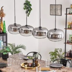 Apedo Hängeleuchte Glas 30 Cm Klar, Rauchfarben, 4-flammig -Lampe Verkäufe apedo haengeleuchte glas 30 cm h3768617 10