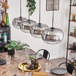 Apedo Hängeleuchte Glas 30 Cm Klar, Rauchfarben, 4-flammig -Lampe Verkäufe apedo haengeleuchte glas 30 cm h3768617 13