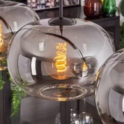 Apedo Hängeleuchte Glas 30 Cm Klar, Rauchfarben, 4-flammig -Lampe Verkäufe apedo haengeleuchte glas 30 cm h3768617 5