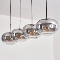 Apedo Hängeleuchte Glas 30 Cm Klar, Rauchfarben, 4-flammig -Lampe Verkäufe apedo haengeleuchte glas 30 cm h3768617 7