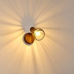 Arjen Wandleuchte Holz Dunkel, Rostfarben, 1-flammig -Lampe Verkäufe arjen wandleuchte h3336854 do1 11