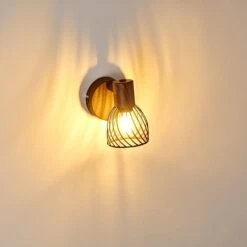 Arjen Wandleuchte Holz Dunkel, Rostfarben, 1-flammig -Lampe Verkäufe arjen wandleuchte h3336854 do1 3