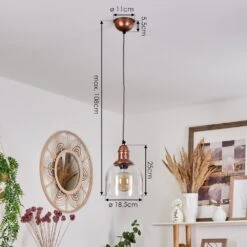 Arnprior Hängeleuchte Kupferfarben, 1-flammig -Lampe Verkäufe arnprior haengeleuchte h3557624 3