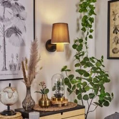 Atranco Wandleuchte Naturfarben, Schwarz, 1-flammig -Lampe Verkäufe atranco wandleuchte h3632635 6