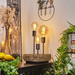 Avestruz Tischleuchte Braun, Schwarz, 3-flammig -Lampe Verkäufe avestruz tischleuchte h3565735 6