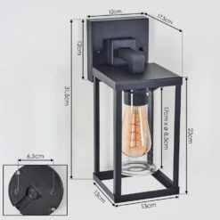 Avete Außenwandleuchte Schwarz, 1-flammig -Lampe Verkäufe avete aussenwandleuchte h3693131 3