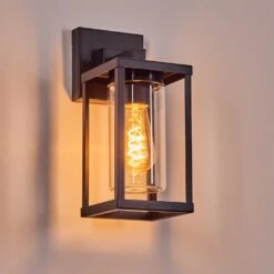 Avete Außenwandleuchte Schwarz, 1-flammig -Lampe Verkäufe avete aussenwandleuchte h3693131 8