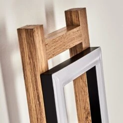 Ayajasco Wandleuchte LED Holzoptik, Naturfarben, Schwarz, 1-flammig -Lampe Verkäufe ayajasco wandleuchte h3580073 5