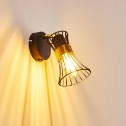 Ayen Wandleuchte Schwarz-Gold, 1-flammig 34 Ayen Wandleuchte Schwarz-Gold, 1-flammig -Lampe Verkäufe ayen wandleuchte h3283592 do1 12