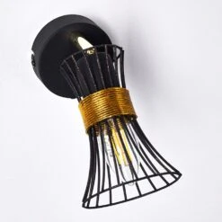 Ayen Wandleuchte Schwarz-Gold, 1-flammig 35 Ayen Wandleuchte Schwarz-Gold, 1-flammig -Lampe Verkäufe ayen wandleuchte h3283592 do1 13